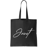 Janet Name In Script Lettering Bag