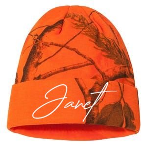 Janet Name In Script Lettering Kati Licensed 12" Camo Beanie