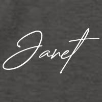 Janet Name In Script Lettering Vector Backpack