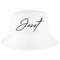 Janet Name In Script Lettering Cool Comfort Performance Bucket Hat