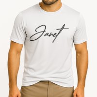 Janet Name In Script Lettering Performance Shirt
