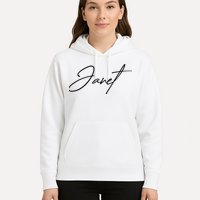 Janet Name In Script Lettering Hoodie