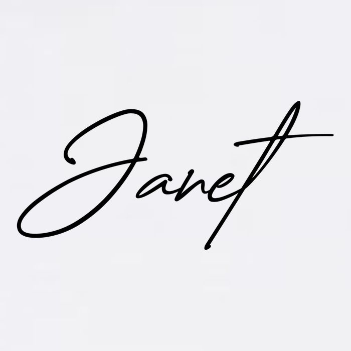Janet Name In Script Lettering Sweatshirt