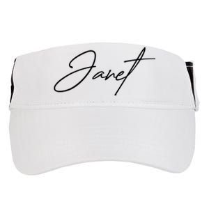 Janet Name In Script Lettering Adult Drive Performance Visor