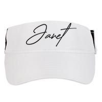 Janet Name In Script Lettering Adult Drive Performance Visor