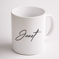 Janet Name In Script Lettering Mug
