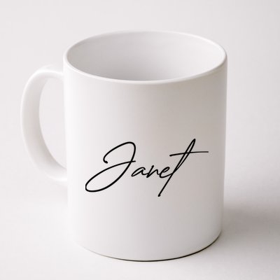 Janet Name In Script Lettering Mug
