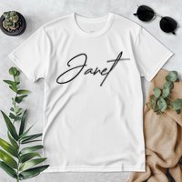 Janet Name In Script Lettering Premium T-Shirt