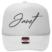 Janet Name In Script Lettering Hat