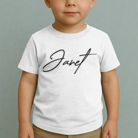 Janet Name In Script Lettering Toddler T-Shirt