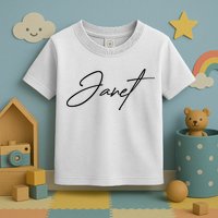 Janet Name In Script Lettering Toddler T-Shirt