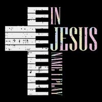 Jesus Name I Play Piano Christian Pianist 16 in Basic Backpack