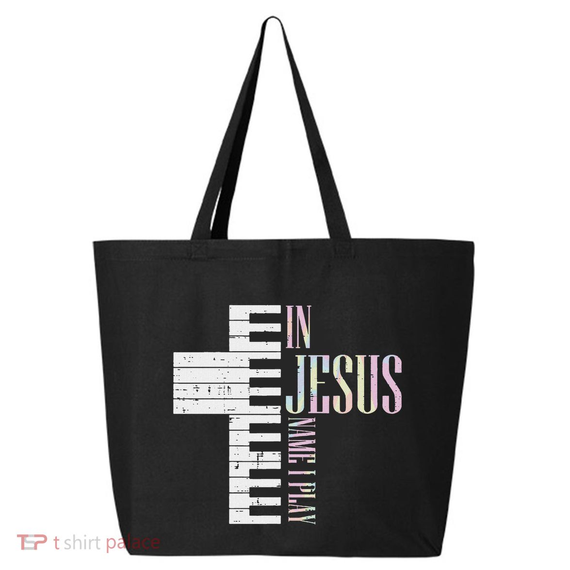 Jesus Name I Play Piano Christian Pianist 25L Jumbo Tote