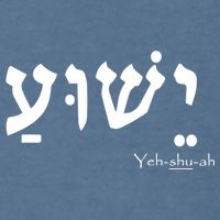 Jesus Name In Hebrew Yeshua Hamashiach Garment-Dyed Sweatshirt