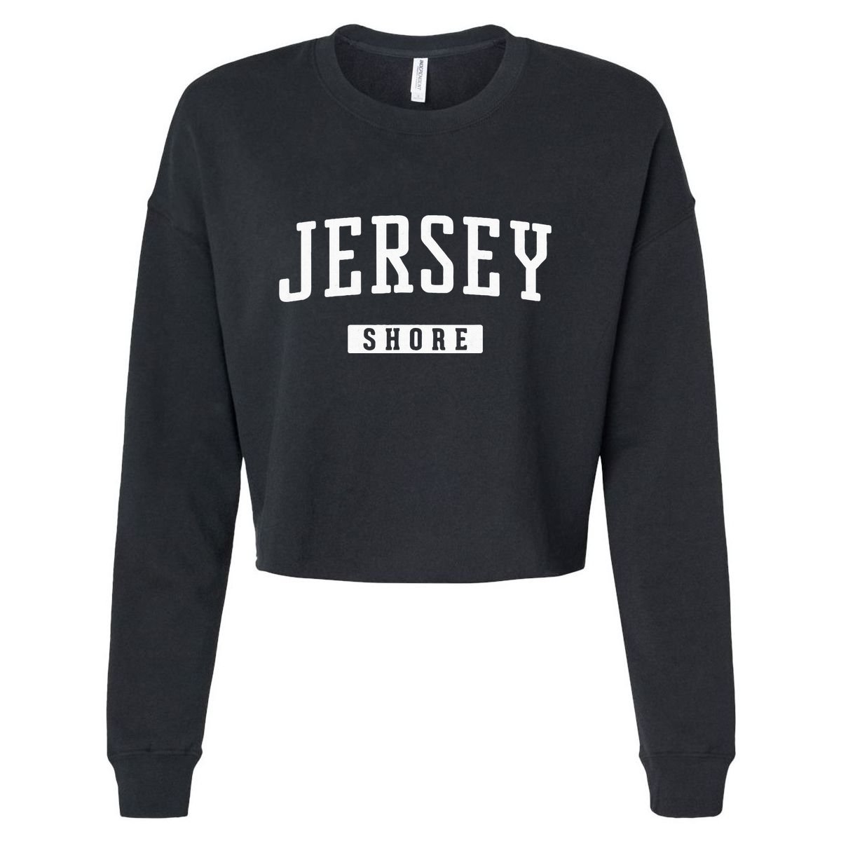 Jersey New Jersey Vintage Cropped Pullover Crew