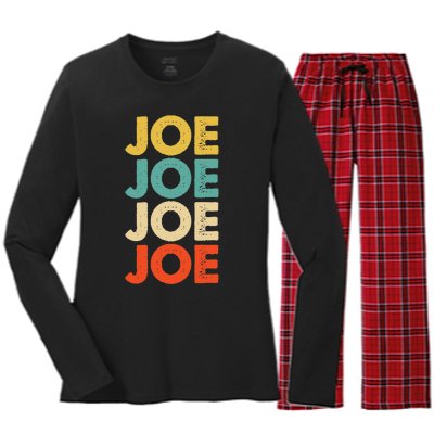 Joe Name Women's Long Sleeve Flannel Pajama Set 