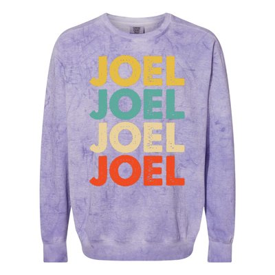 J.O.E.L Name Colorblast Crewneck Sweatshirt