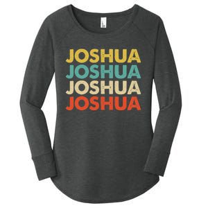 Joshua Name Women's Perfect Tri Tunic Long Sleeve Shirt