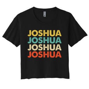 Joshua Name Women's Crop Top Tee