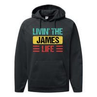 James Name Performance Fleece Hoodie