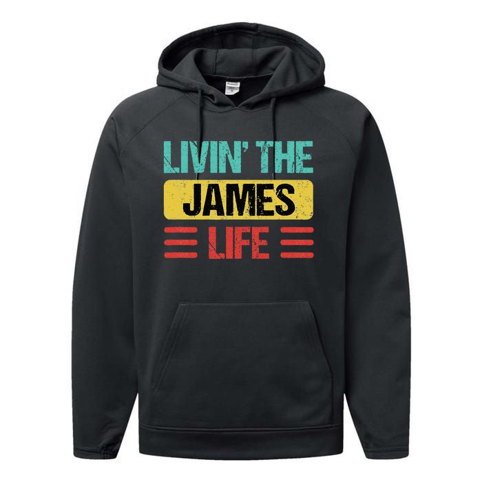 James Name Performance Fleece Hoodie