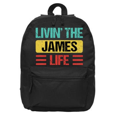 James Name 16 in Basic Backpack