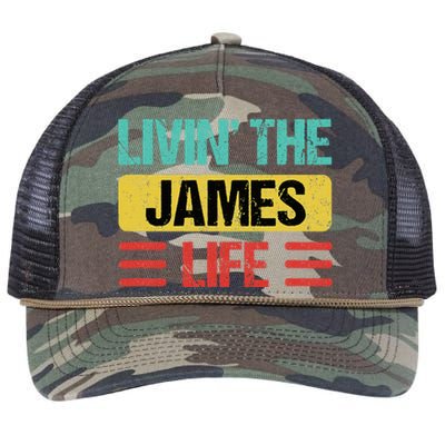 James Name Retro Rope Trucker Hat Cap