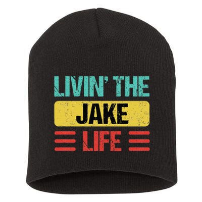 Jake Name Short Acrylic Beanie