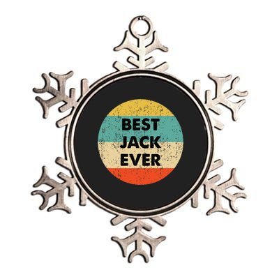 Jack Name Metallic Star Ornament