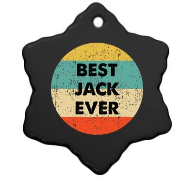 Jack Name Ceramic Star Ornament