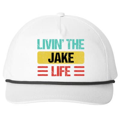 Jake Name Snapback Five-Panel Rope Hat