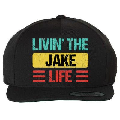 Jake Name Wool Snapback Cap