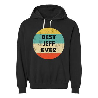 Jeff Name Garment-Dyed Fleece Hoodie