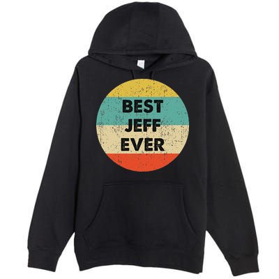 Jeff Name Premium Pullover Hoodie
