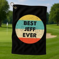 Jeff Name Golf Towel