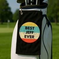 Jeff Name Golf Towel