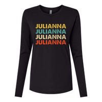 Julianna Name Womens Cotton Relaxed Long Sleeve T-Shirt