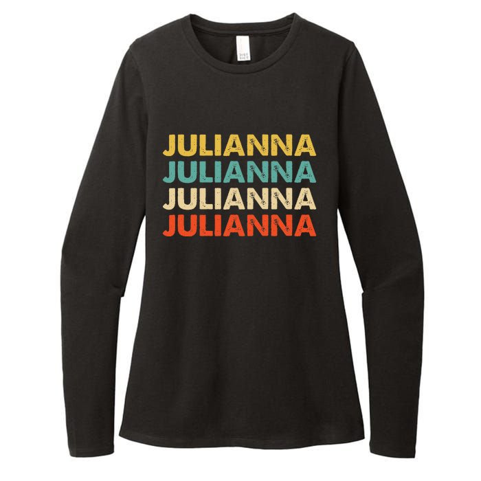 Julianna Name Womens CVC Long Sleeve Shirt