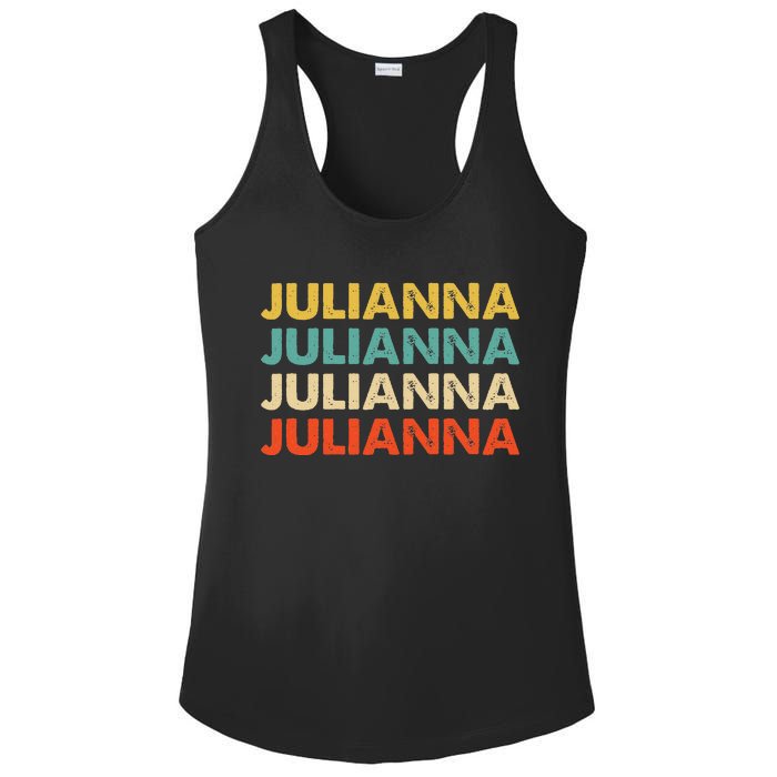 Julianna Name Ladies PosiCharge Competitor Racerback Tank