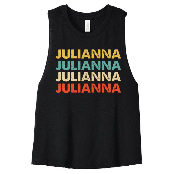 Julianna Name Women's Racerback Cropped Tank