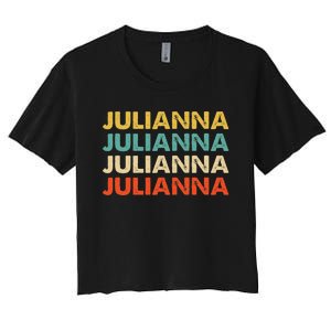 Julianna Name Women's Crop Top Tee