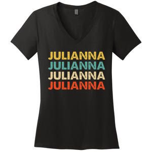 Julianna Name Women's V-Neck T-Shirt