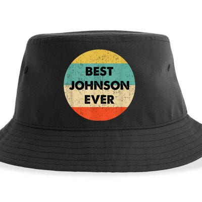 Johnson Name Sustainable Bucket Hat