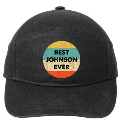 Johnson Name 7-Panel Snapback Hat