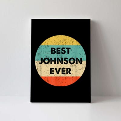 Johnson Name Canvas