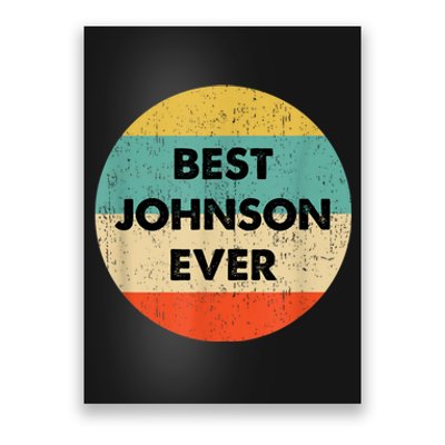 Johnson Name Poster