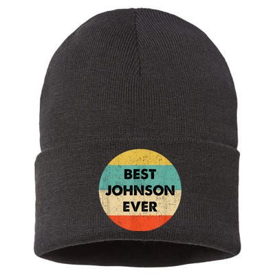 Johnson Name Sustainable Knit Beanie