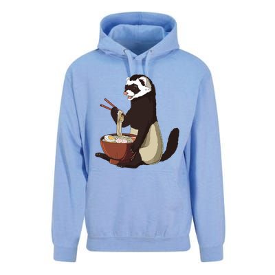 Japanese Noodles Kawaii Ramen Bowl Funny Ferret Unisex Surf Hoodie