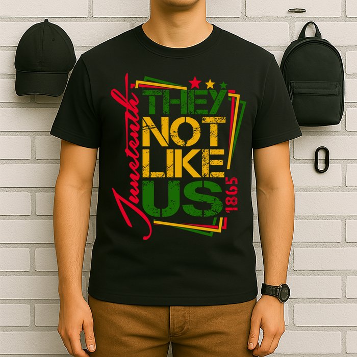 Juneteenth Not Like Us Not Like Us African American Freedom 1865 T-Shirt