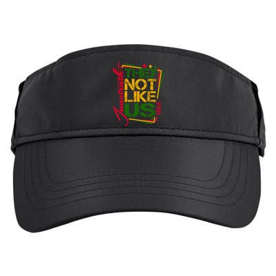 Juneteenth Not Like Us Not Like Us African American Freedom 1865 Adult Drive Performance Visor
